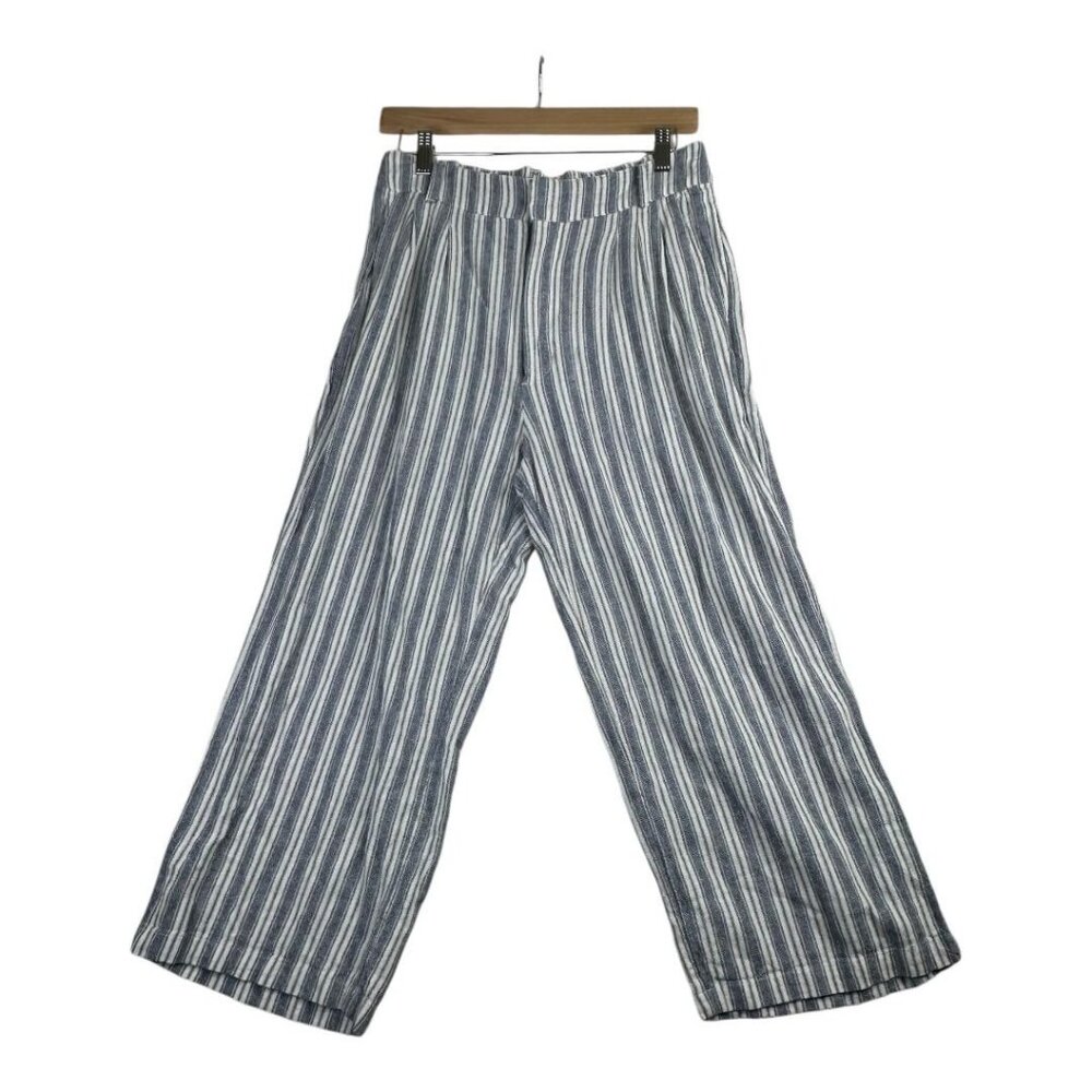 Abercrombie & Fitch Striped Blue and White Pants